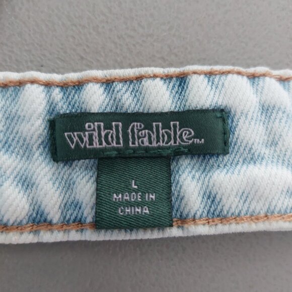 Wild Fable Denim Bra Top Size L Embroidery Floral Boho Festival Adjustable - Picture 4 of 13